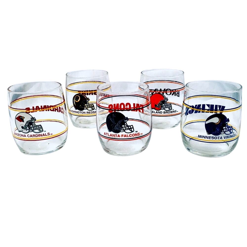 VTG 1990’S NFL FOOTBALL TEAM NAME & HELMET GLASSES
